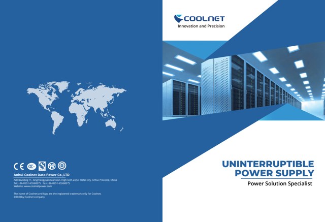Uninterruptible power supply brochure cover