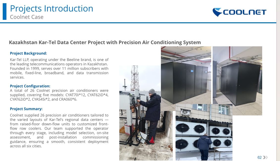 Kar-Tel project reference with installation photographs and configuration details