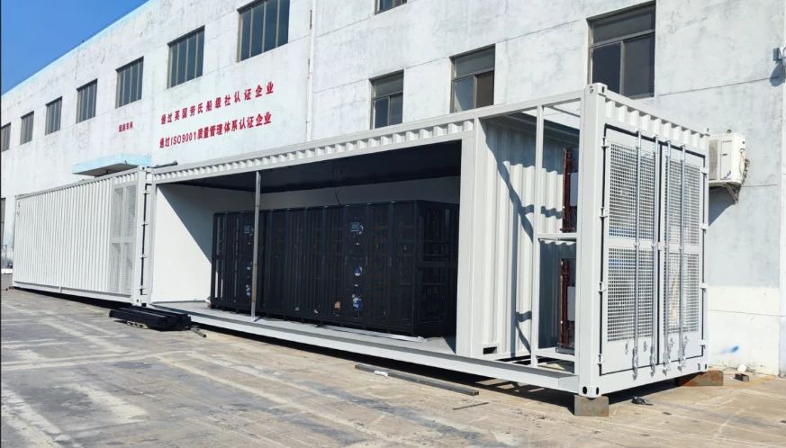 University project · container assembly at the factory