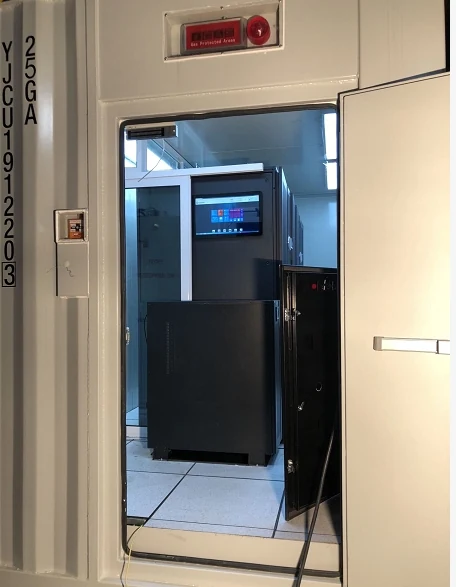 Fluor project · cabinet inside the container
