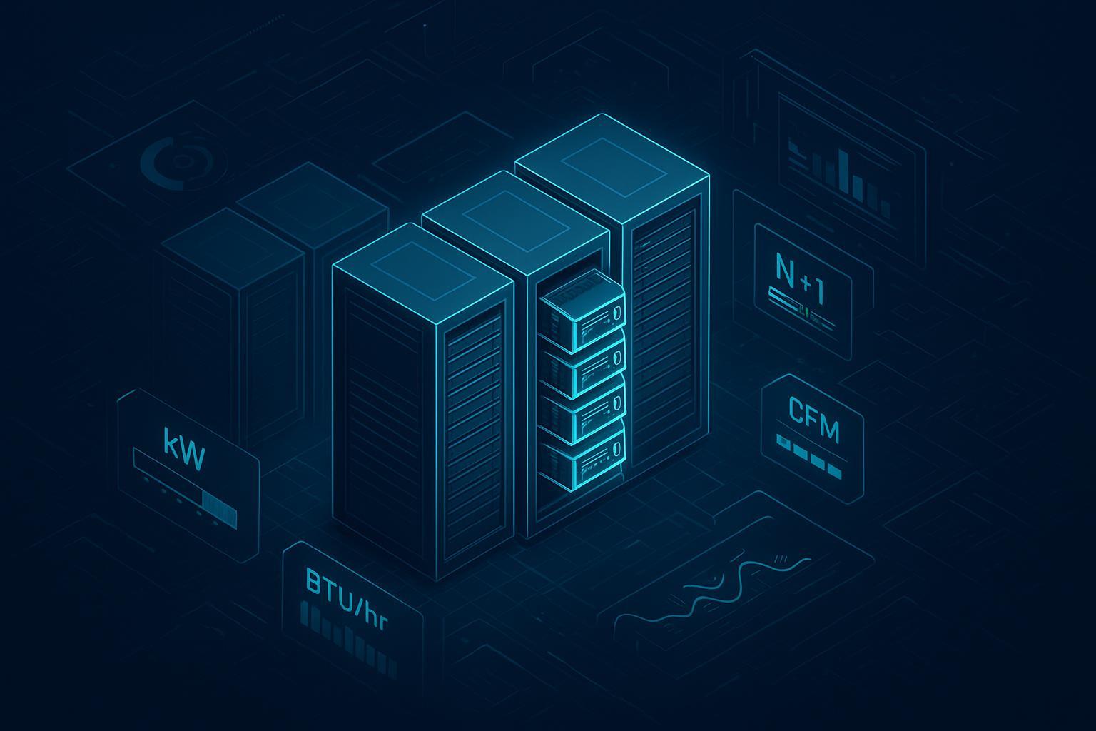 Sizing power and cooling for high-density edge AI racks with calculator overlays