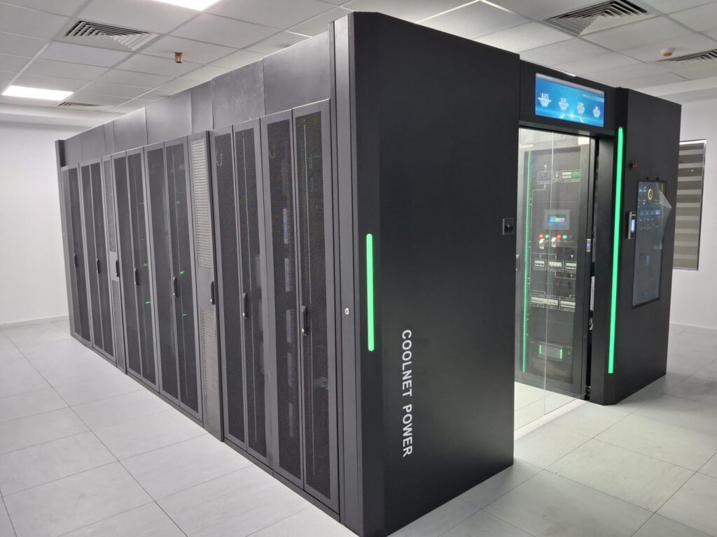 Coolnet Dual-Row Modular Data Center installation at an Egyptian university